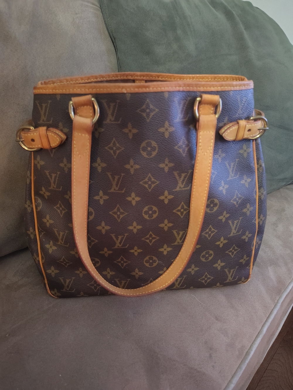 Louis Vuitton Monogram Canvas Tote in Brown and Tan